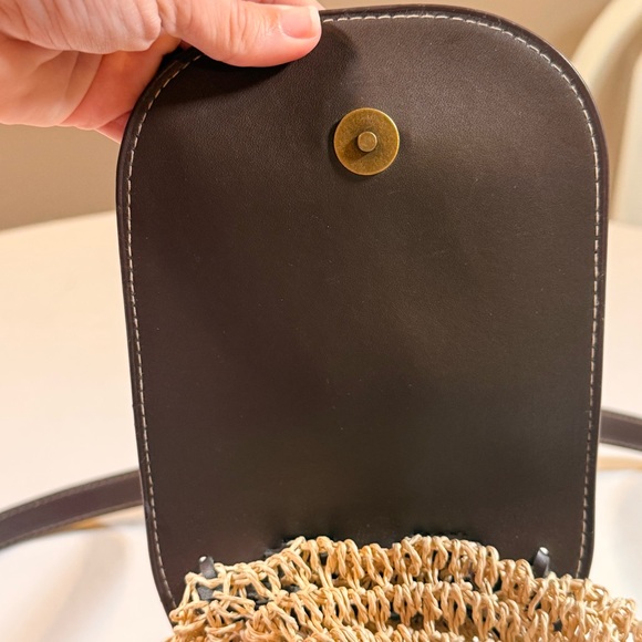 Cappelli‎ Straworld Purse Backpack Satchel Brown Straps School Work Travel Beach - Picture 5 of 10